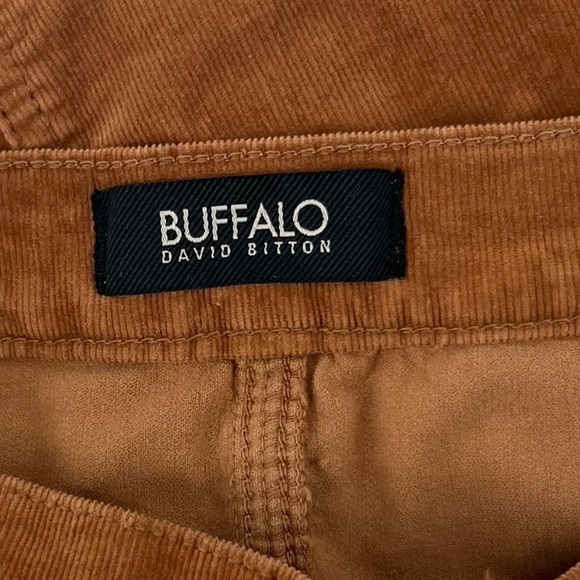 Buffalo David Bitton Brown Front Zipper Corduroy Mini Skirt Size 25 Women’s - Picture 2 of 5